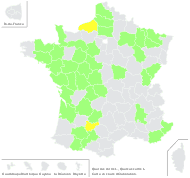 Quercus cerris L. - carte de répartition