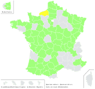 Quercus rubra L. - carte de répartition
