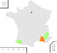 Centaurium favargeri Zeltner - carte de répartition