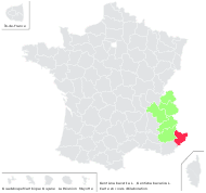 Ricoila bavarica (L.) Raf. - carte de répartition