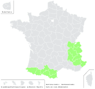 Gentiana nivalis L. - carte de répartition