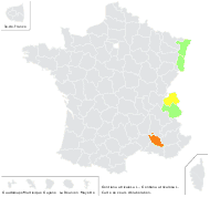 Gentiana utriculosa L. - carte de répartition
