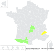 Astrantia major subsp. involucrata (W.D.J.Koch) Ces. var. involucrata - carte de répartition