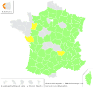 Globularia bisnagarica L. - carte de répartition