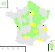 Hypericum stenophyllum Opiz - carte de répartition