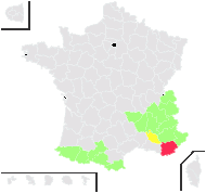 Hypericum richeri Vill. - carte de répartition