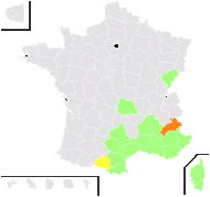 Achillea ageratum L. - carte de répartition