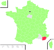 Tetrahit nodosum Moench - carte de répartition