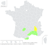 Mentha cervina L. - carte de répartition
