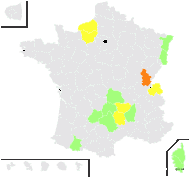 Mentha ×gentilis L. - carte de répartition