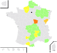 Mentha ×gratissima Weber - carte de répartition