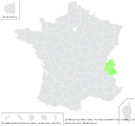 Achillea moschata Wulfen - carte de répartition