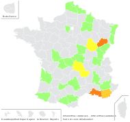 Amaranthus caudatus L. - carte de répartition
