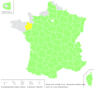 Onobrychis viciifolia Scop. - carte de répartition