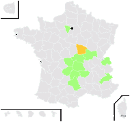 Thymus pulegioides subsp. effusus (Host) Ronniger - carte de répartition