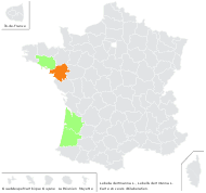 Lobelia dortmanna L. - carte de répartition