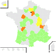 Valerianella coronata (L.) DC. - carte de répartition