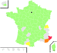 Peplis portula proles longidentata (J.Gay) Boiss. & Reut. ex Rouy & E.G.Camus - carte de répartition