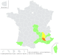 Lythrum thymifolia L. - carte de répartition