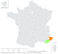 Lythrum virgatum L. - carte de répartition