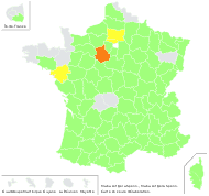 Althaea hirsuta L. - carte de répartition