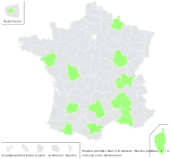 Maclura pomifera (Raf.) C.K.Schneid. - carte de répartition