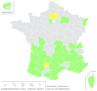Morus alba L. - carte de répartition