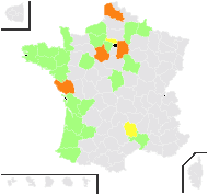 Gale belgica Dumort. - carte de répartition