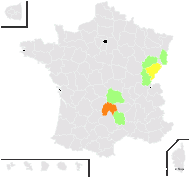 Nuphar ×spenneriana Gaudin - carte de répartition