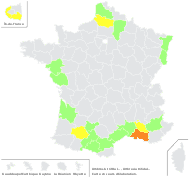 Ambrosia trifida L. - carte de répartition