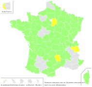 Epilobium virgatum Lam. - carte de répartition