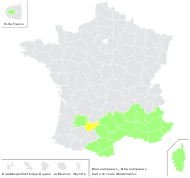 Olea europaea L. - carte de répartition