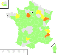 Plantago scabra Moench - carte de répartition