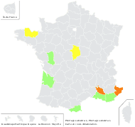 Plantago subulata L. - carte de répartition