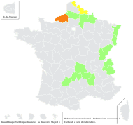 Polemonium caeruleum L. - carte de répartition