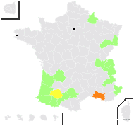 Arnica montana L. var. montana - carte de répartition