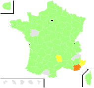 Rumex fraternus Gand. - carte de répartition