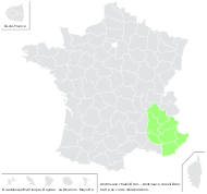 Androsace chaixii Gren. - carte de répartition