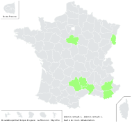 Adonis vernalis L. - carte de répartition