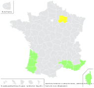 Anemone hortensis L. subsp. hortensis - carte de répartition