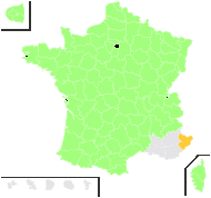 Anemone francoana Merino - carte de répartition