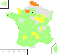 Consolida ajacis (L.) Schur - carte de répartition