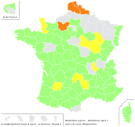 Consolida ajacis (L.) Schur - carte de répartition