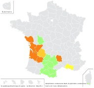 Delphinium verdunense Balb. - carte de répartition