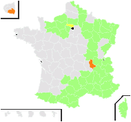 Anemone hepatica var. minor Rouy & Foucaud - carte de répartition