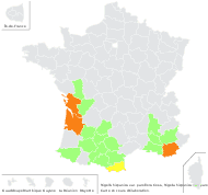 Nigella hispanica L. var. hispanica - carte de répartition