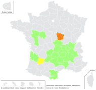 Pulsatilla rubra (Lam.) Delarbre - carte de répartition