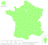 Ranunculus acris L. - carte de répartition