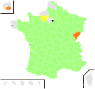 Hericinia arvensis (L.) Fourr. - carte de répartition