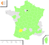 Ranunculus fluitans var. flabellifolius (Rouy & Foucaud) P.Fourn. - carte de répartition